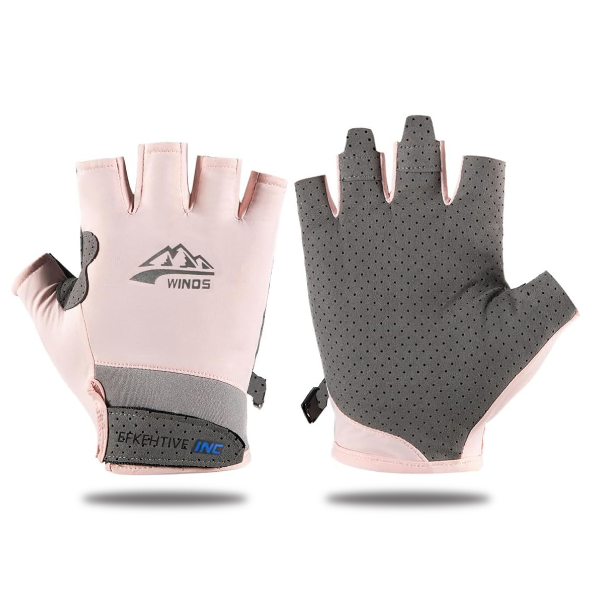Fishing Boat Oar - 1 คู่ Fingerless ขับรถ/ตกปลา/เรือใบ/เรือคายัค/พายเรือ/พายเรือ/UV/ดวงอาทิตย์/ถุงมือป้องกัน