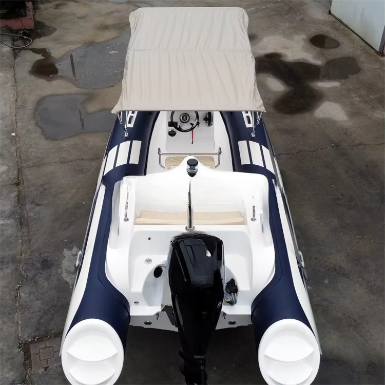 เรือตกปลาแบบเป่าลมสีฟ้า ขนาด 1 - Fishing Boat Fiberglass บทวิจารณ์และราคา