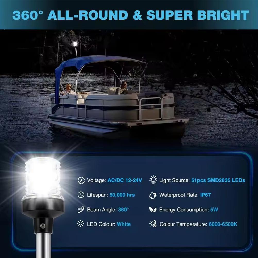 Anchor Light เรือ Stern Light  - Fishing Boat Steering Wheel บทวิจารณ์และราคา